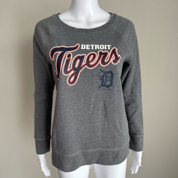 MLB Detroit Tigers Logo Graphic Raglan Sweatshirt - Picture 6 of 8